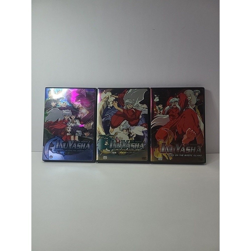 InuYasha - The Movie 2-3-4 Movie Lot‎ Of 3 (DVD, 2004)